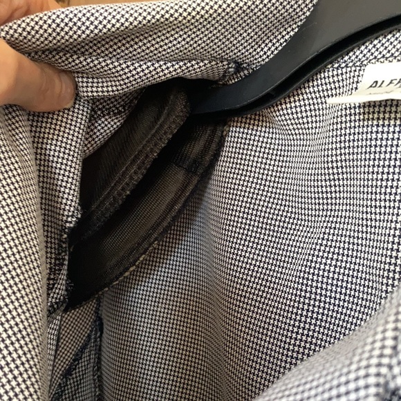 Vintage Small hounds tooth print jacket with shoulder pads & pant - Picture 10 of 17